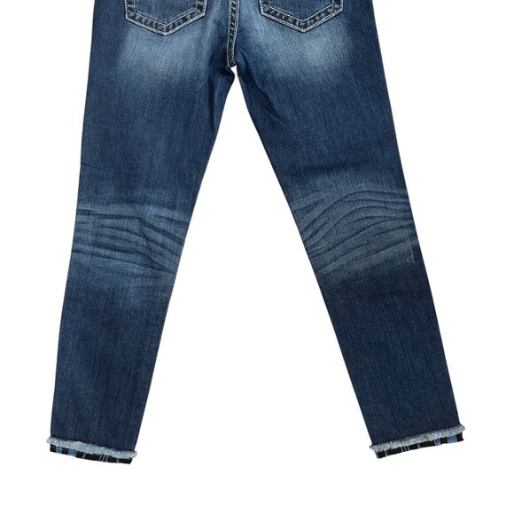 Miss Me MS5151AK348 Ankle Skinny Womens Jeans 26 26 Patches Patched Distressed - Picture 6 of 7